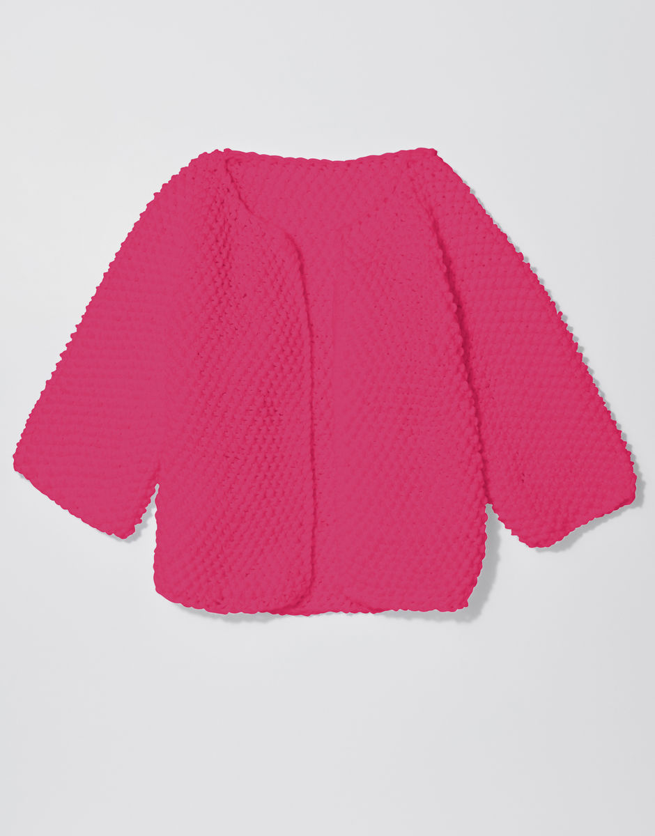 Chillax Strickjacke Hot Pink