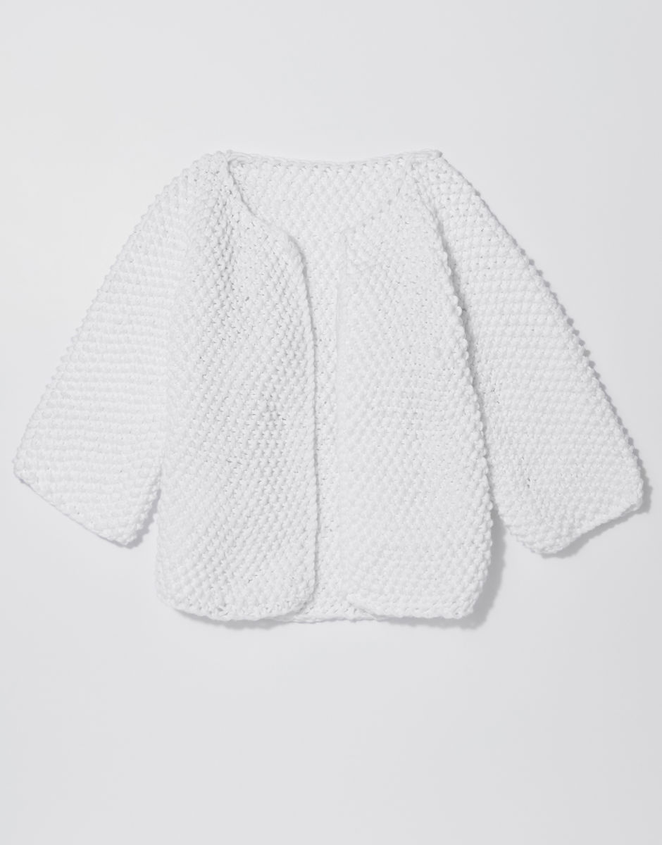 Chillax Strickjacke White Noise