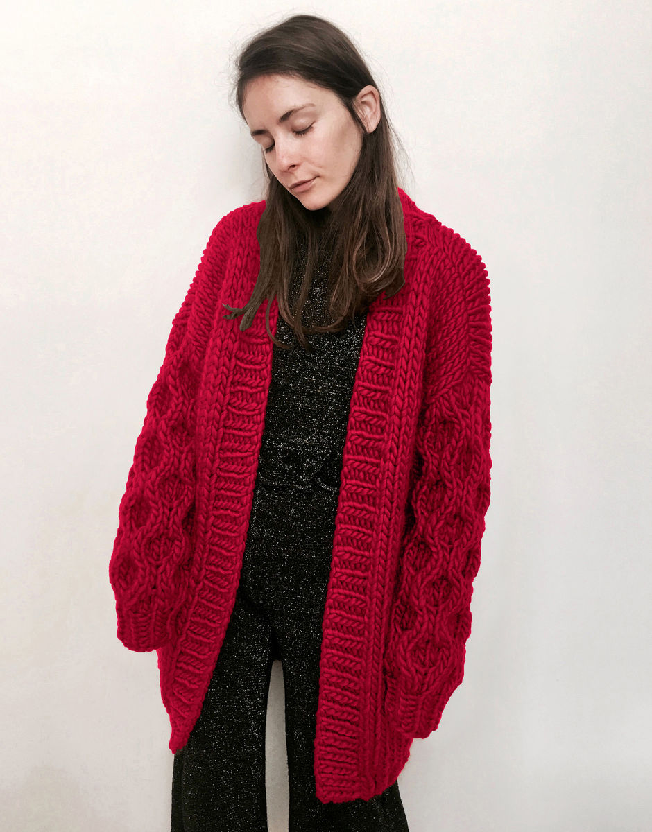 Mr Honey Bear Cardigan True Blood Red