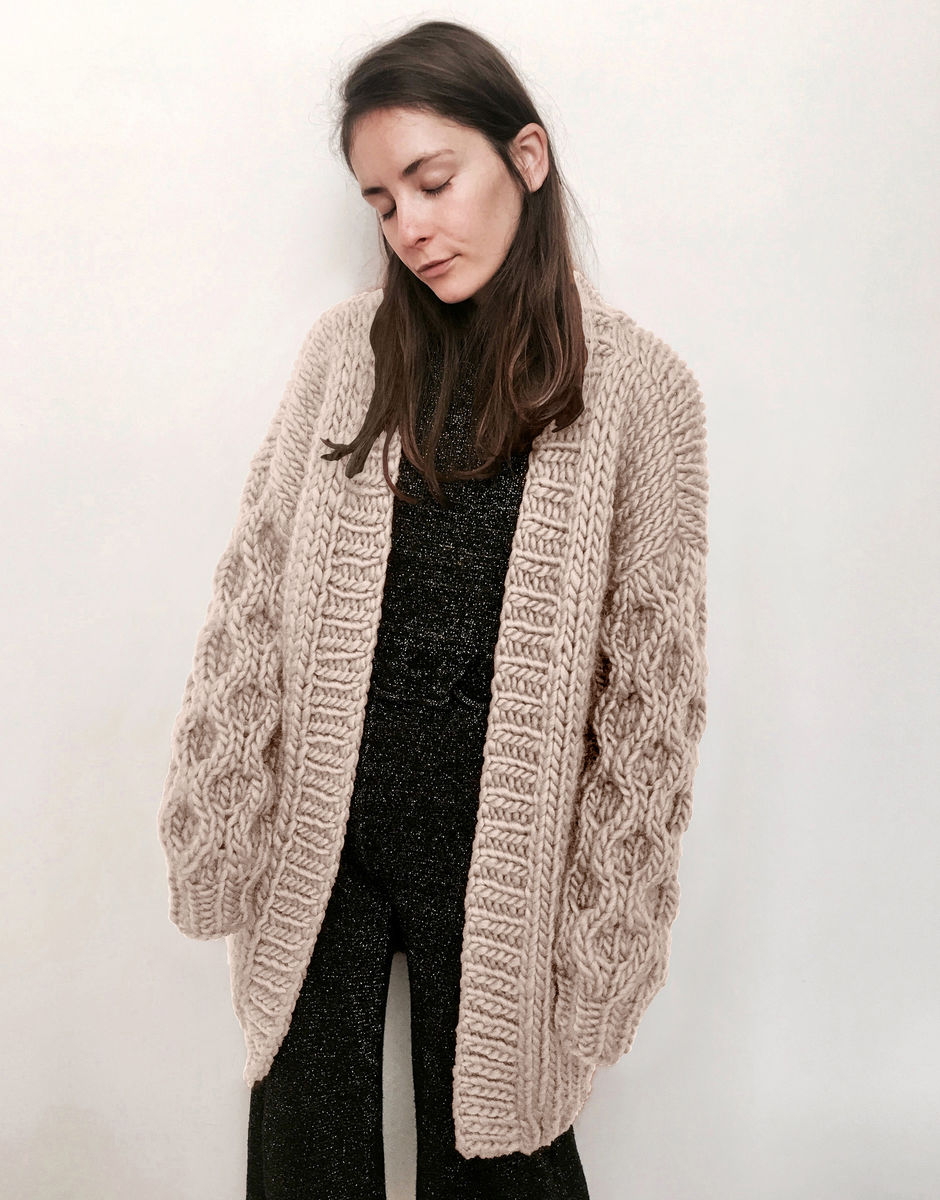 Mr Honey Bear Cardigan Cameo Rose