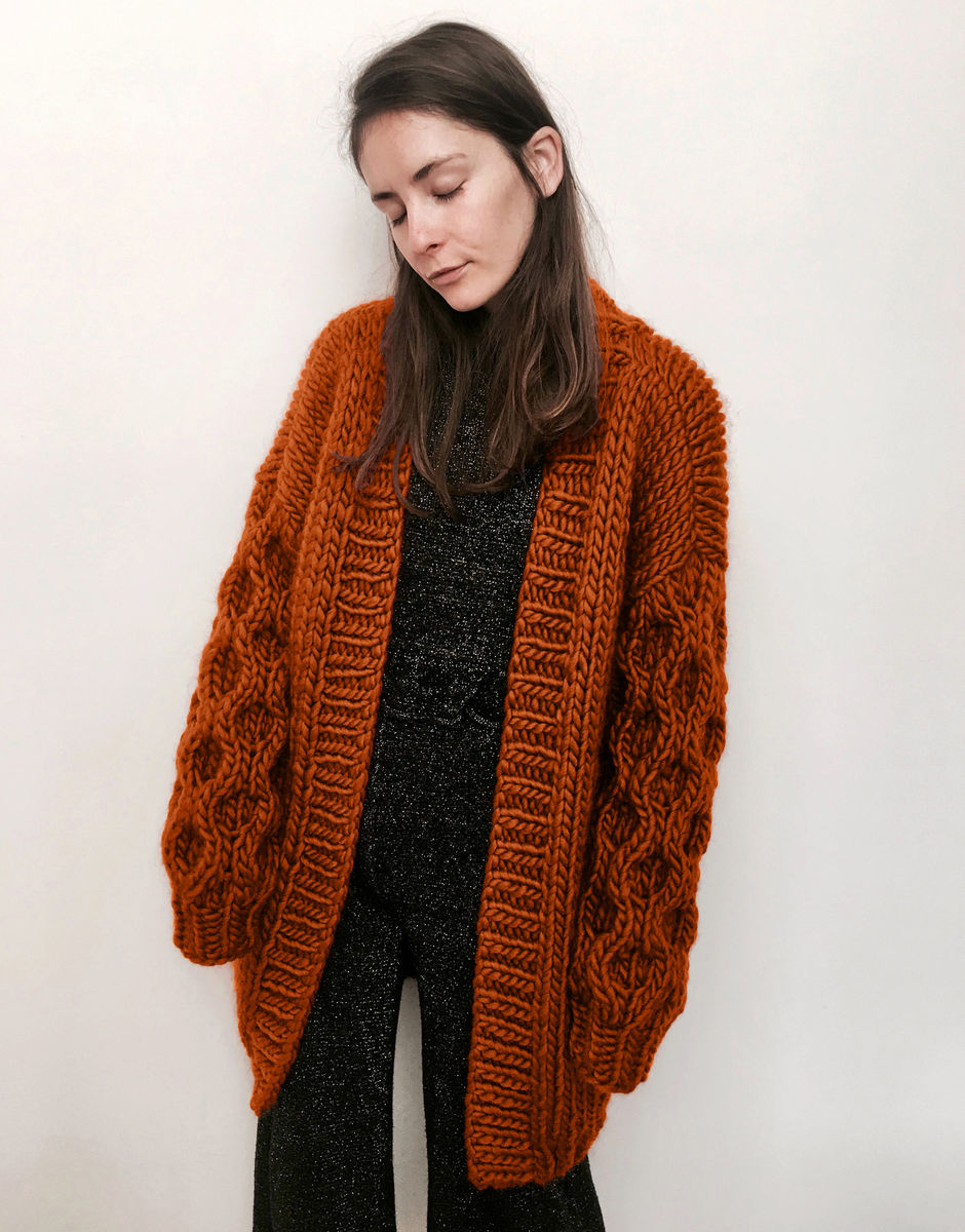 Mr Honey Bear Cardigan Cinnamon Dust