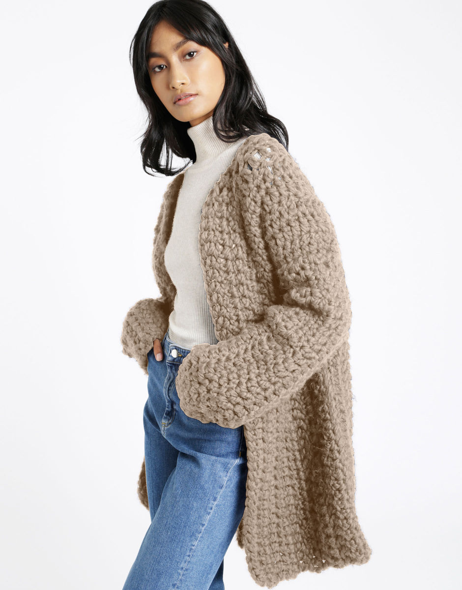 All Or Nothing Coatigan Sand Trooper Beige