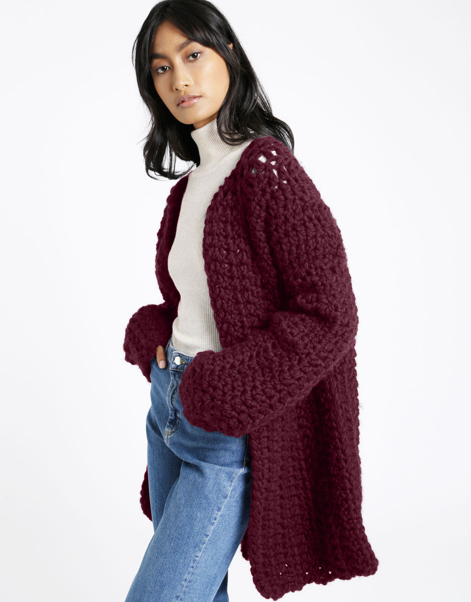 All Or Nothing Coatigan Margaux Red