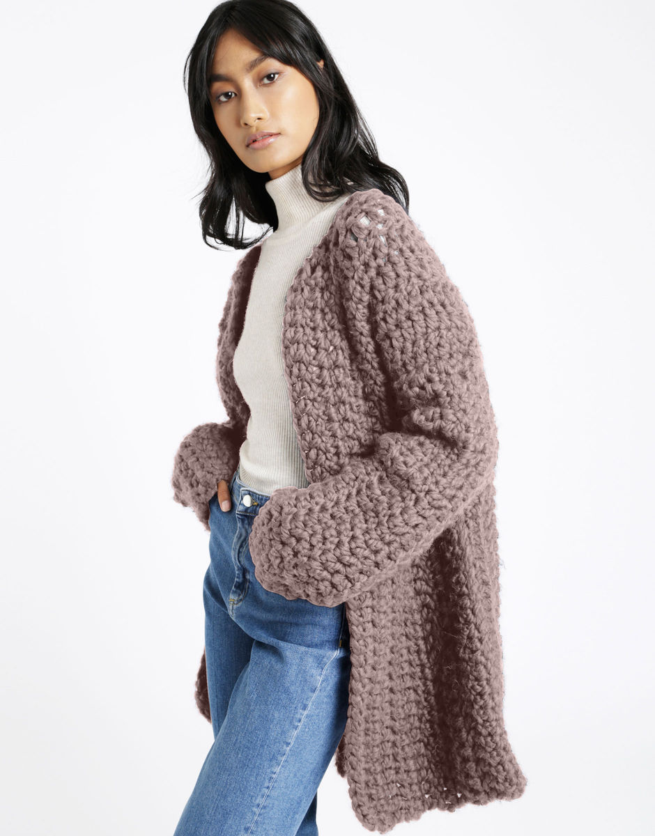 All Or Nothing Coatigan Mellow Mauve