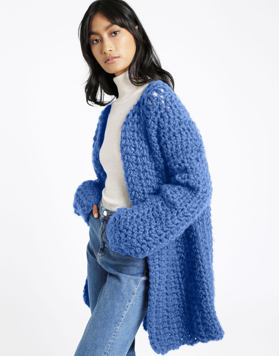 All Or Nothing Coatigan Dusty Denim