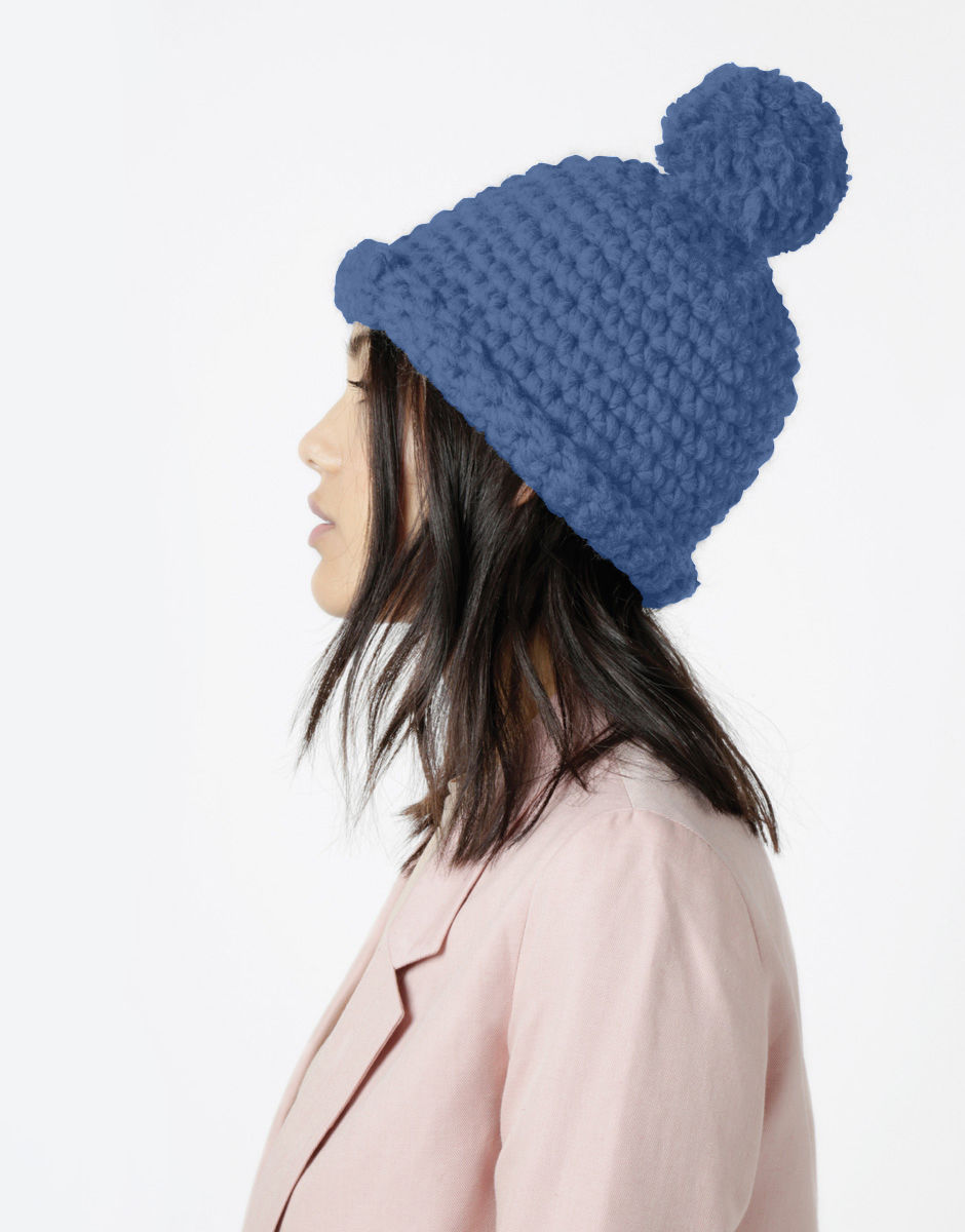 Burn It Up Beanie Dusty Denim