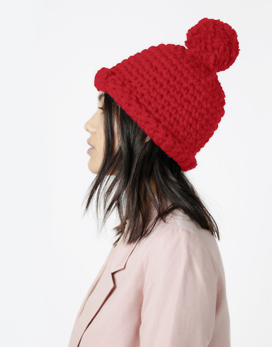 Burn It Up Beanie Lipstick Red