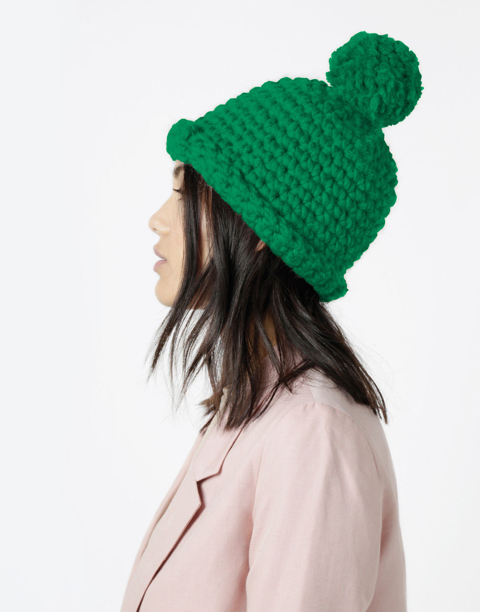Burn It Up Beanie Emerald Green