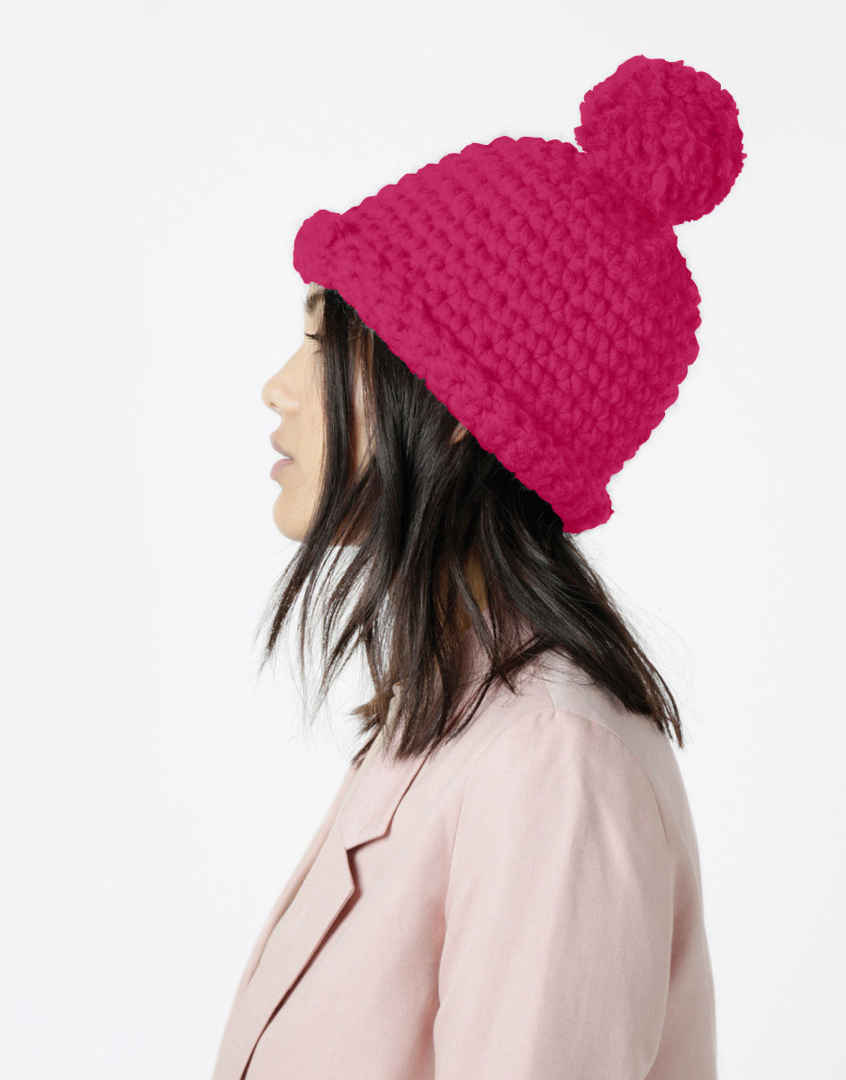 Burn It Up Beanie Hot Punk Pink