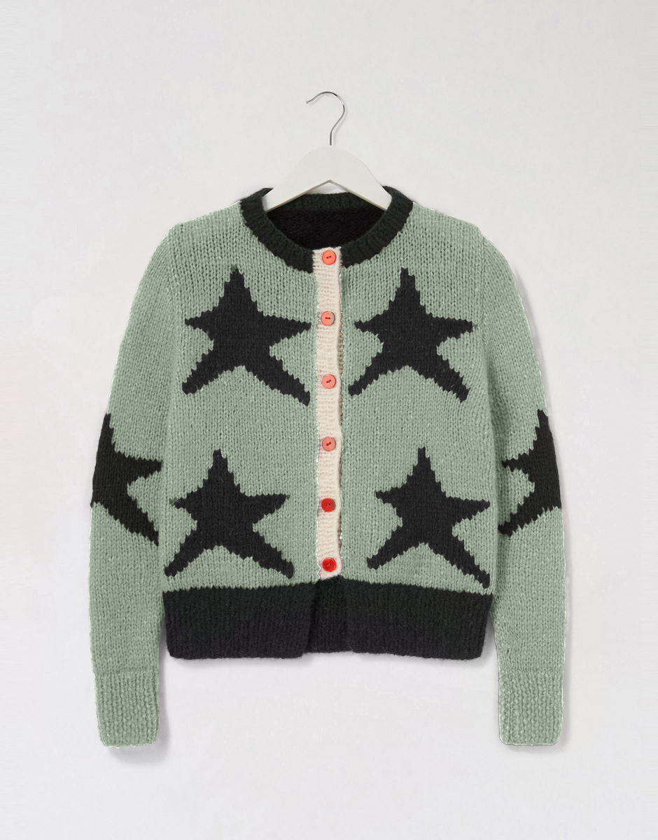 A Star Is Born Cardigan Eucalyptus Green
