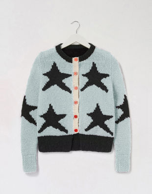 Cardigan A Star Is Born Duck Egg Blue