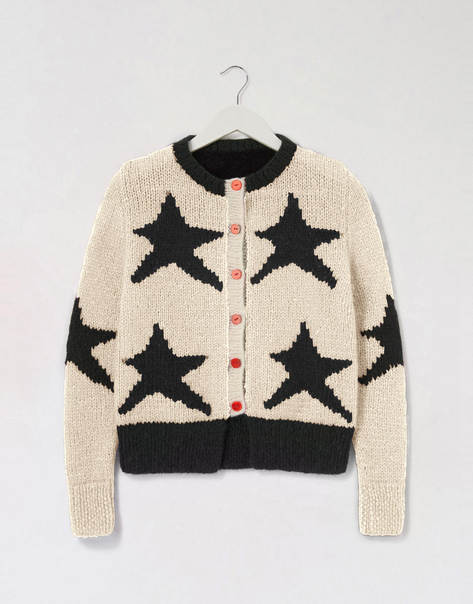 A Star Is Born Cardigan Ivory White