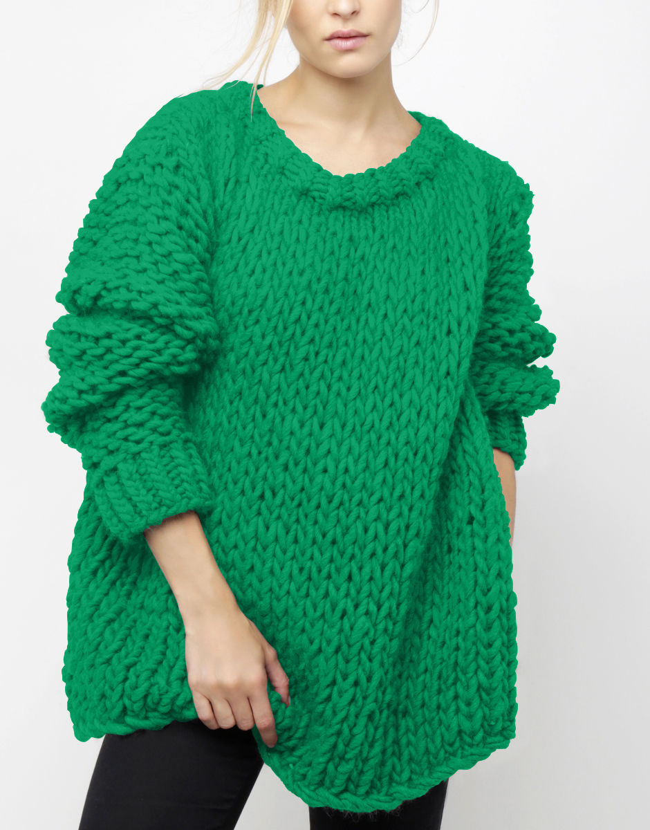 Wonderwool Sweater Emerald Green