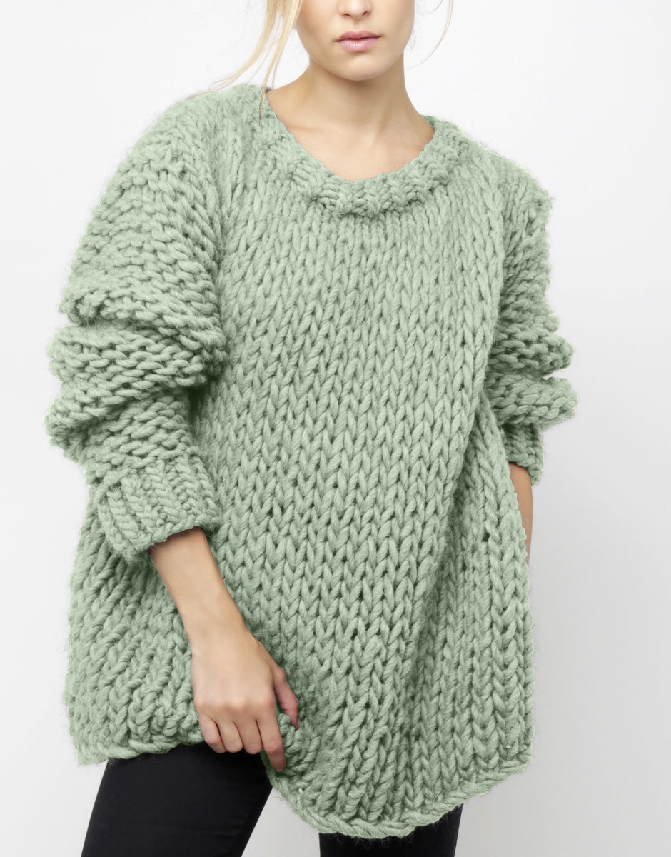 Wonderwool Sweater Eucalyptus Green