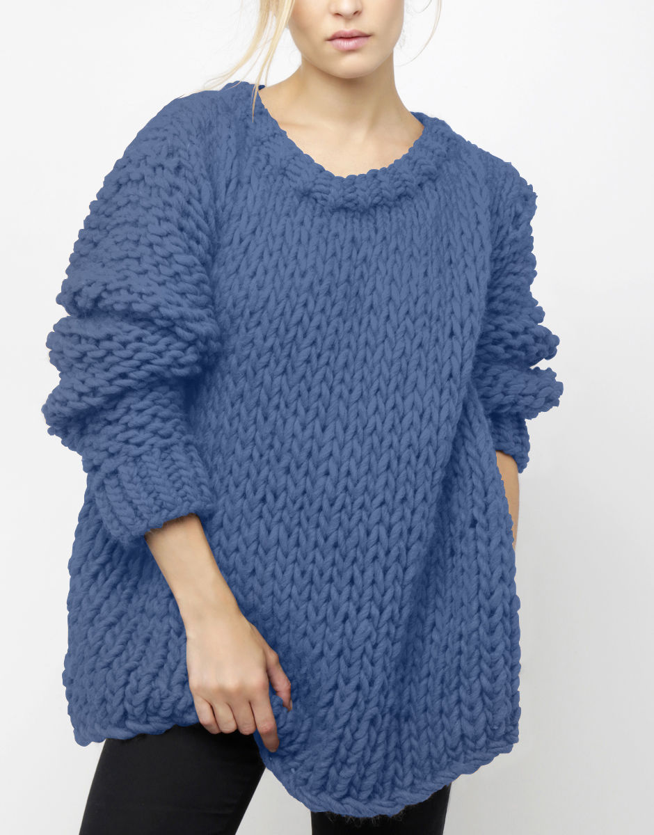 Wonderwool Sweater Dusty Denim