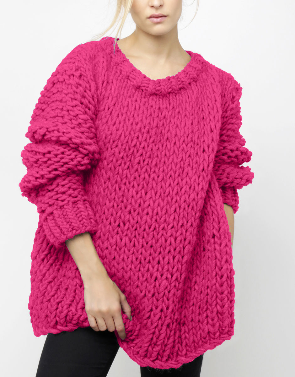 Wonderwool Sweater Hot Punk Pink