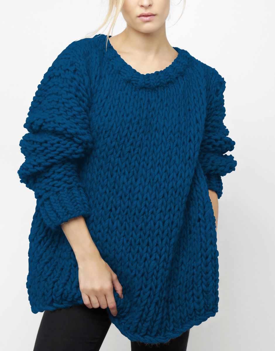 Wonderwool Sweater Sherpa Blue