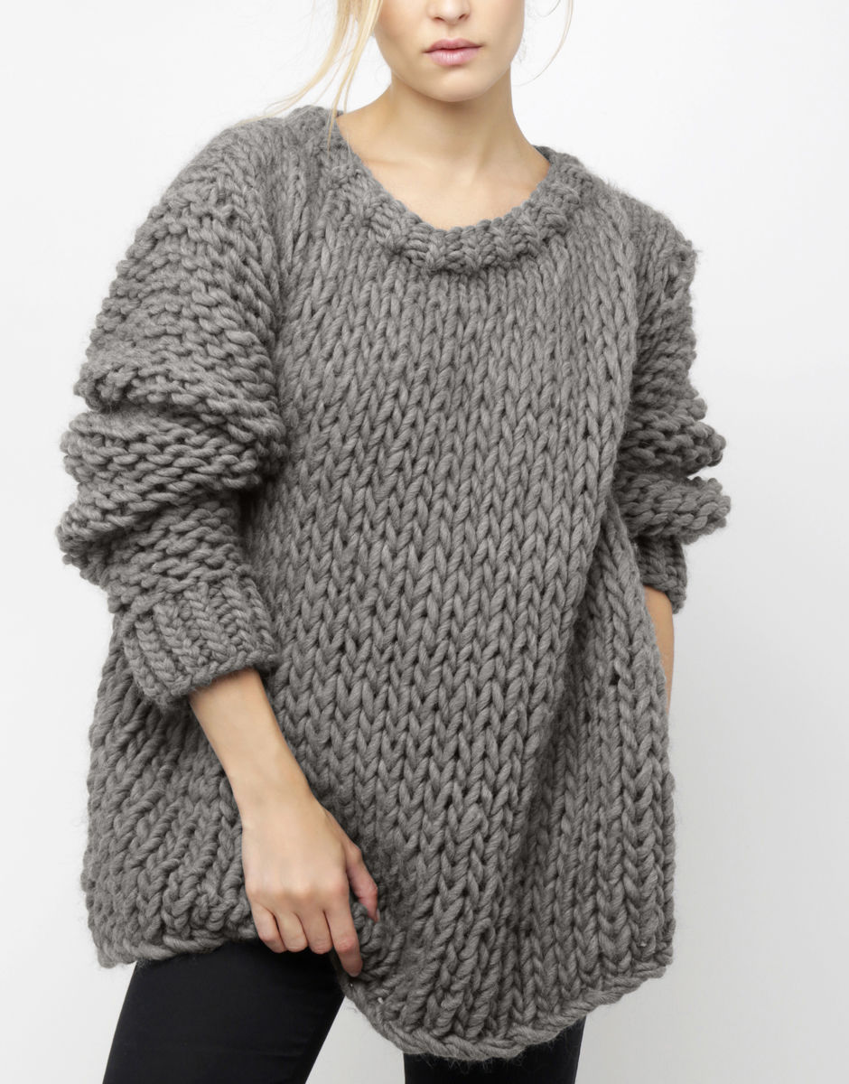 Wonderwool Sweater Tweed Grey