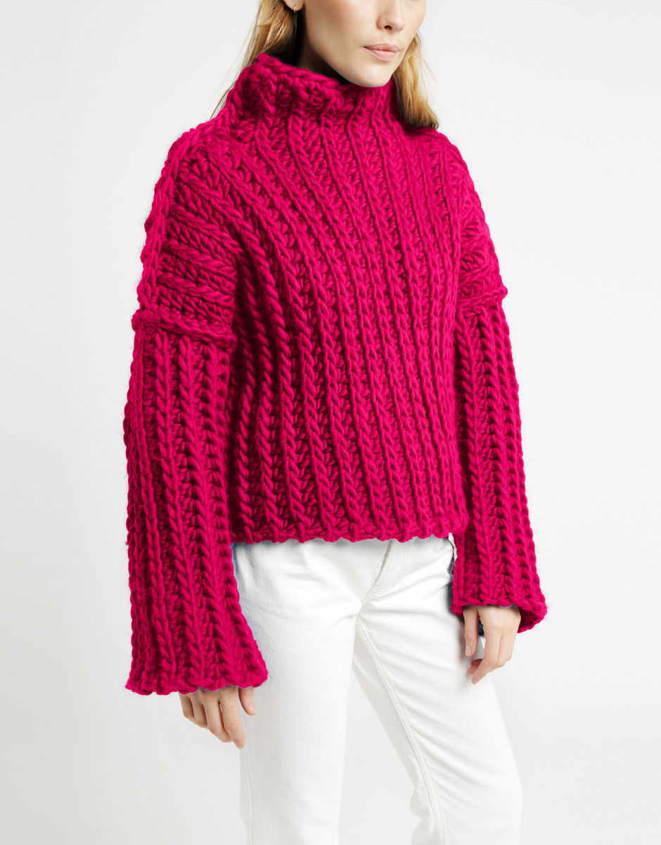 Heart of Mine Jumper Hot Punk Pink