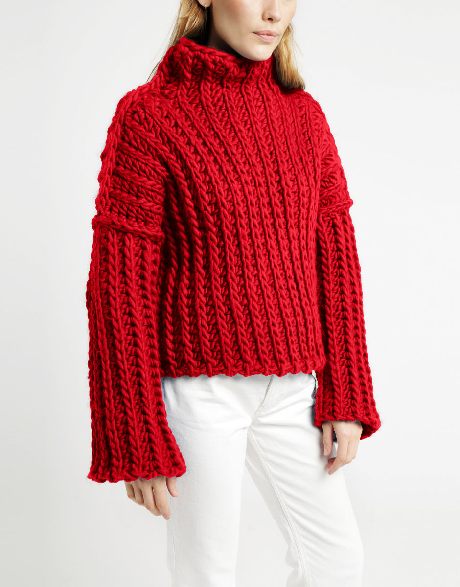 Heart of Mine Jumper Lipstick Red