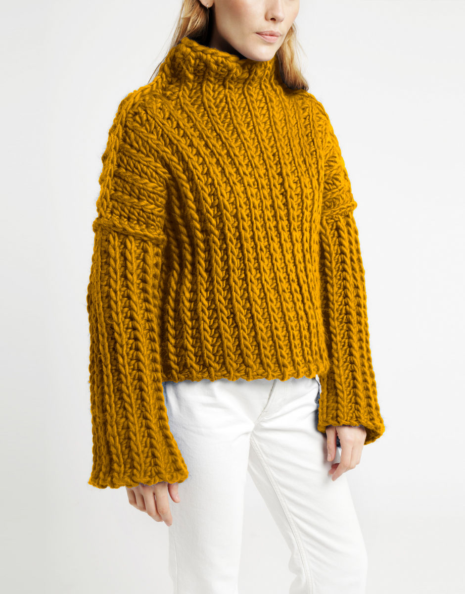 Heart of Mine Jumper Mustard Sally