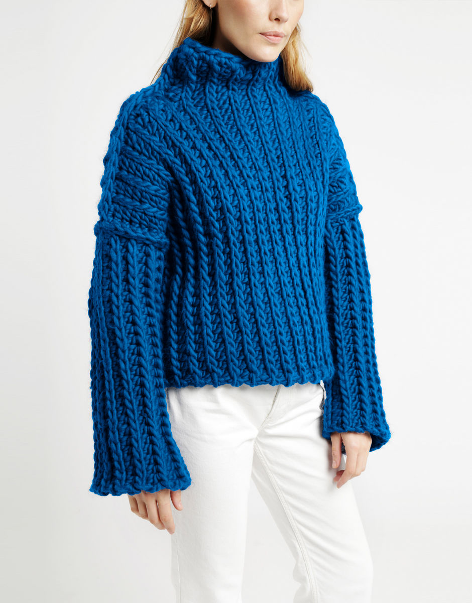 Heart of Mine Jumper Sherpa Blue
