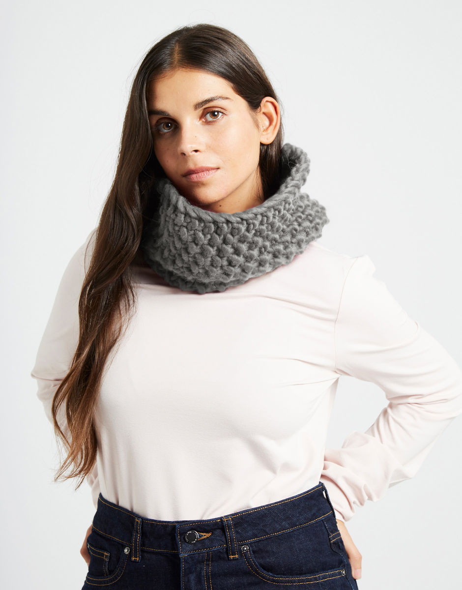 Lil' Snood Dogg Tweed Grey