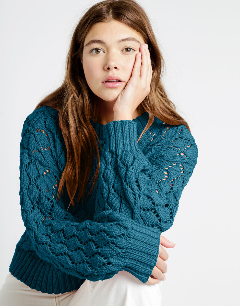 Cyrus Pullover Turquoise Waters