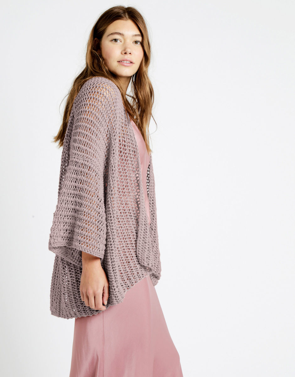Party in the Cardigan Mellow Mauve