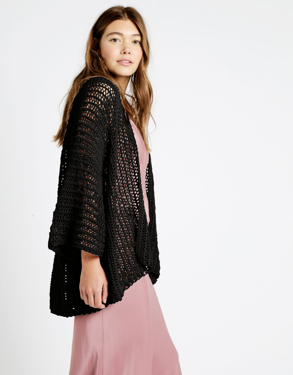 Party in the Cardigan Cinder Black