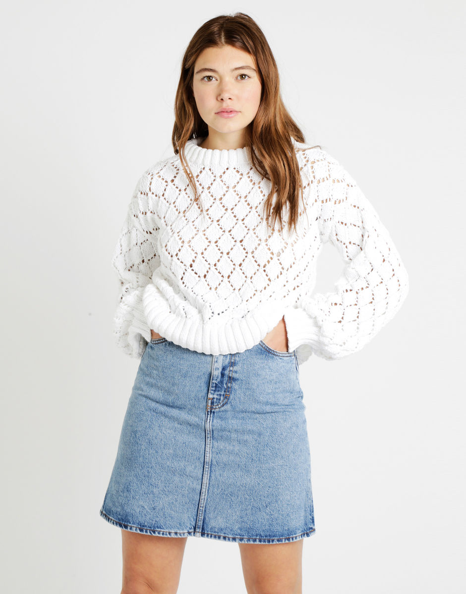 Cyrus Sweater White Noise