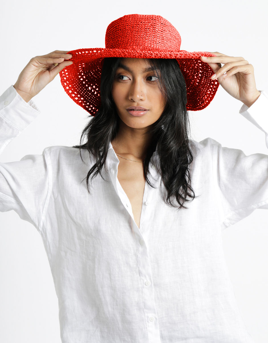 Worn This Way Hat Bardot Red