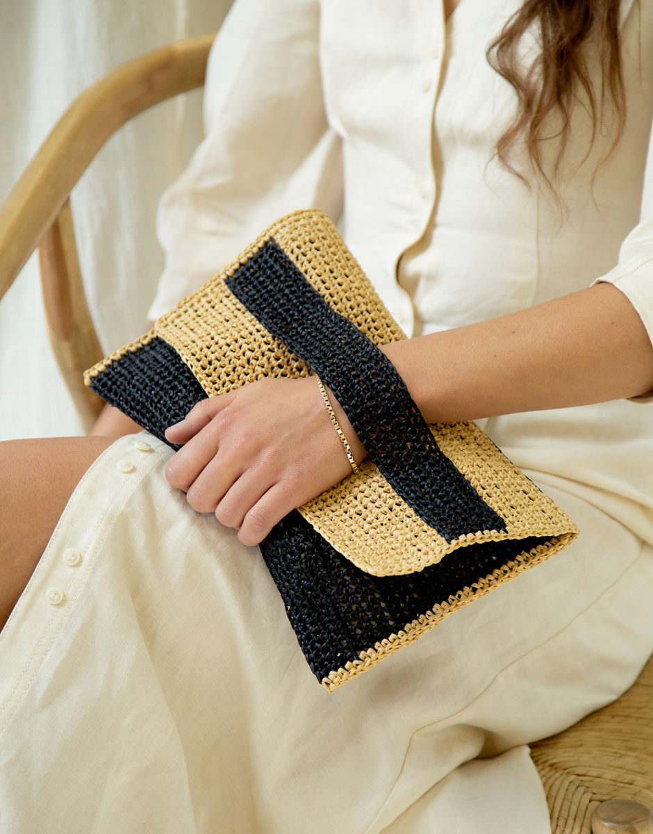 Shallow Clutch Tasche Desert Palm