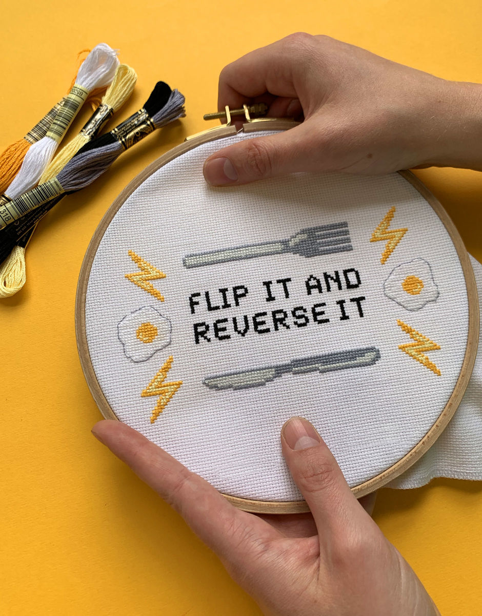 Flip It And Reverse It cross-stitch kit