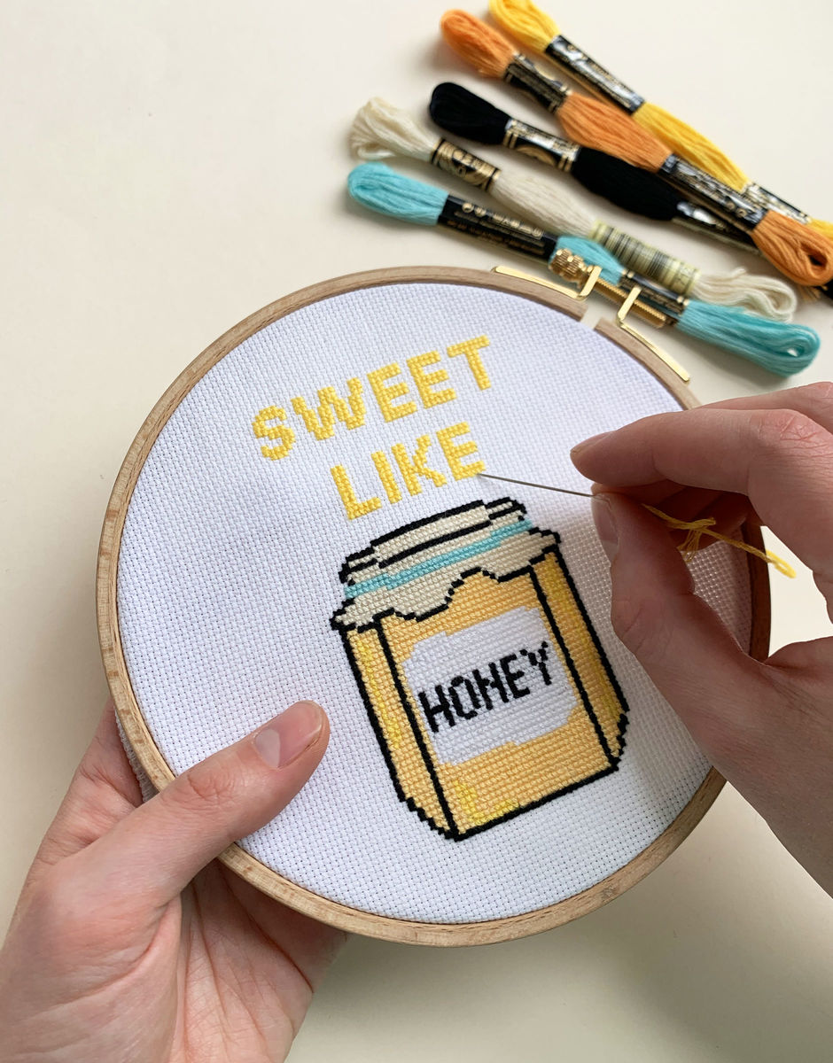 Sweet Like Honey cross-stitch kit