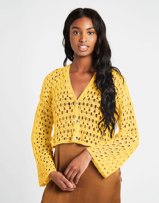 Cardigan True Love Soleil Yellow