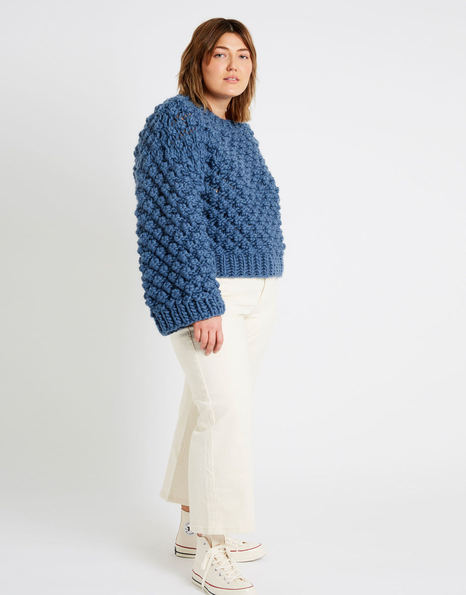 Winter Wonderland Sweater Dusty Denim