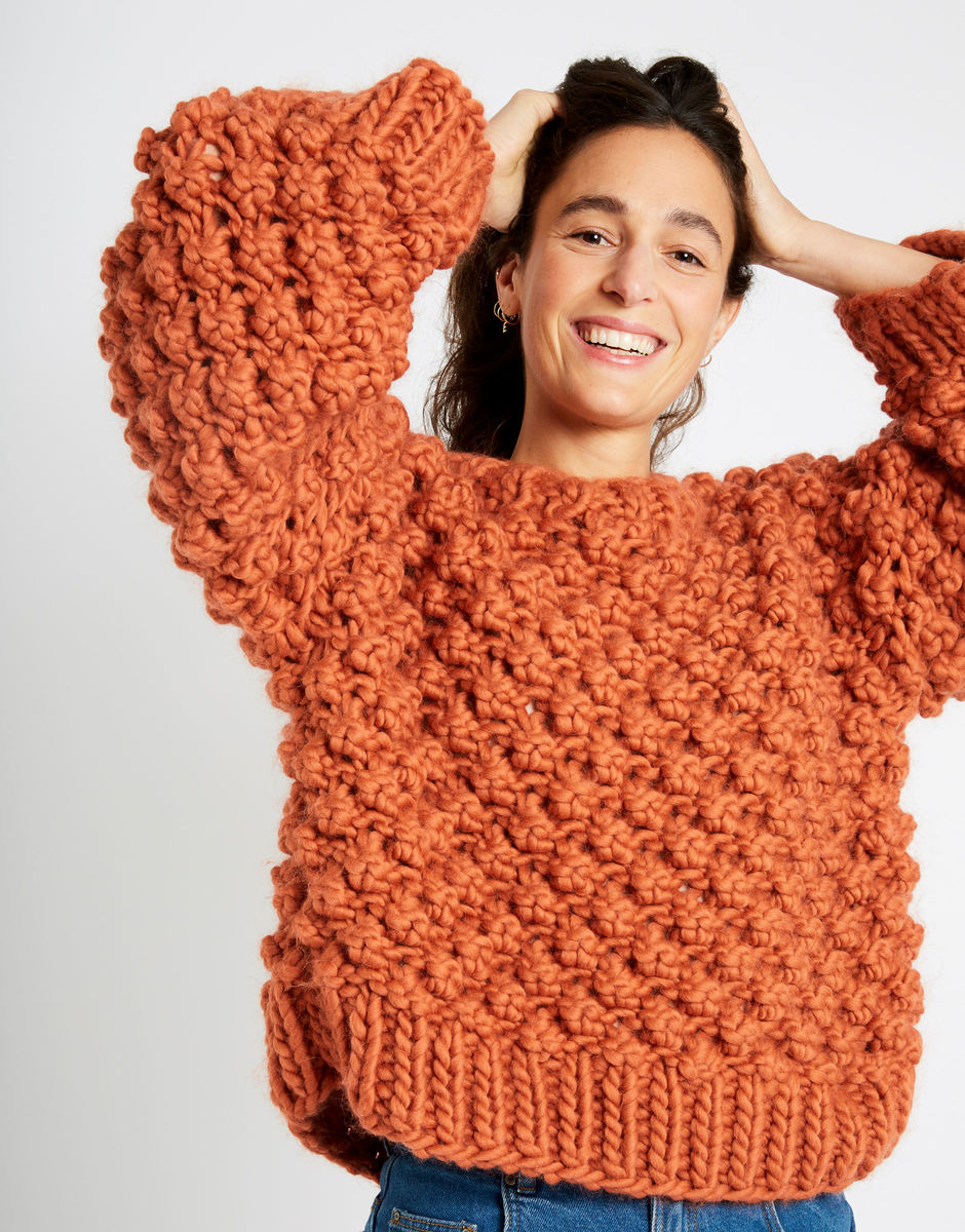 Winter Wonderland Sweater Earthy Orange