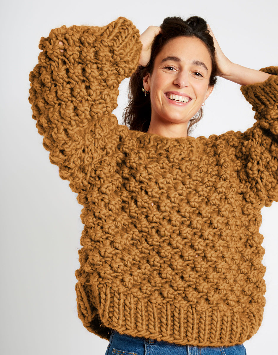 Winter Wonderland Sweater Brown Sugar