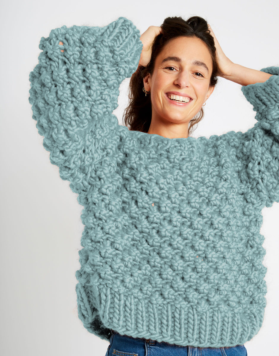 Winter Wonderland Sweater Duck Egg Blue