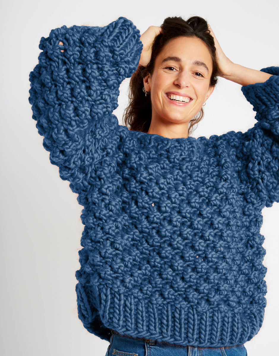 Winter Wonderland Sweater Dusty Denim