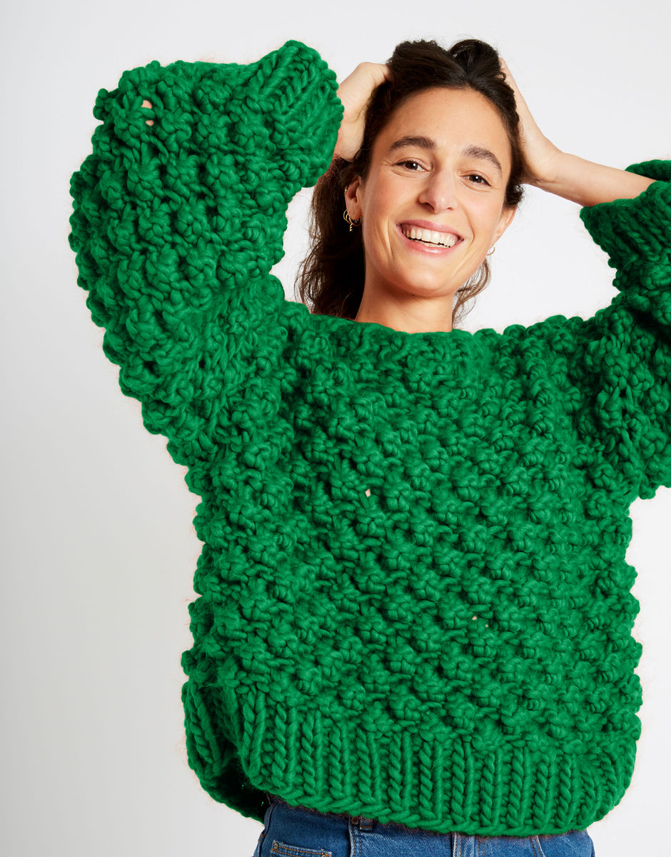 Winter Wonderland Sweater Emerald Green