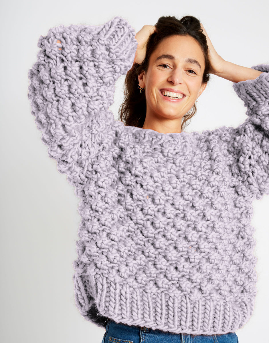 Winter Wonderland Sweater Lilac Powder