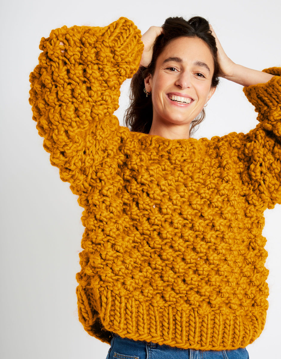 Winter Wonderland Sweater Mustard Sally