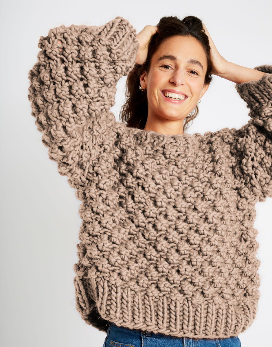 Winter Wonderland Sweater Sand Trooper Beige