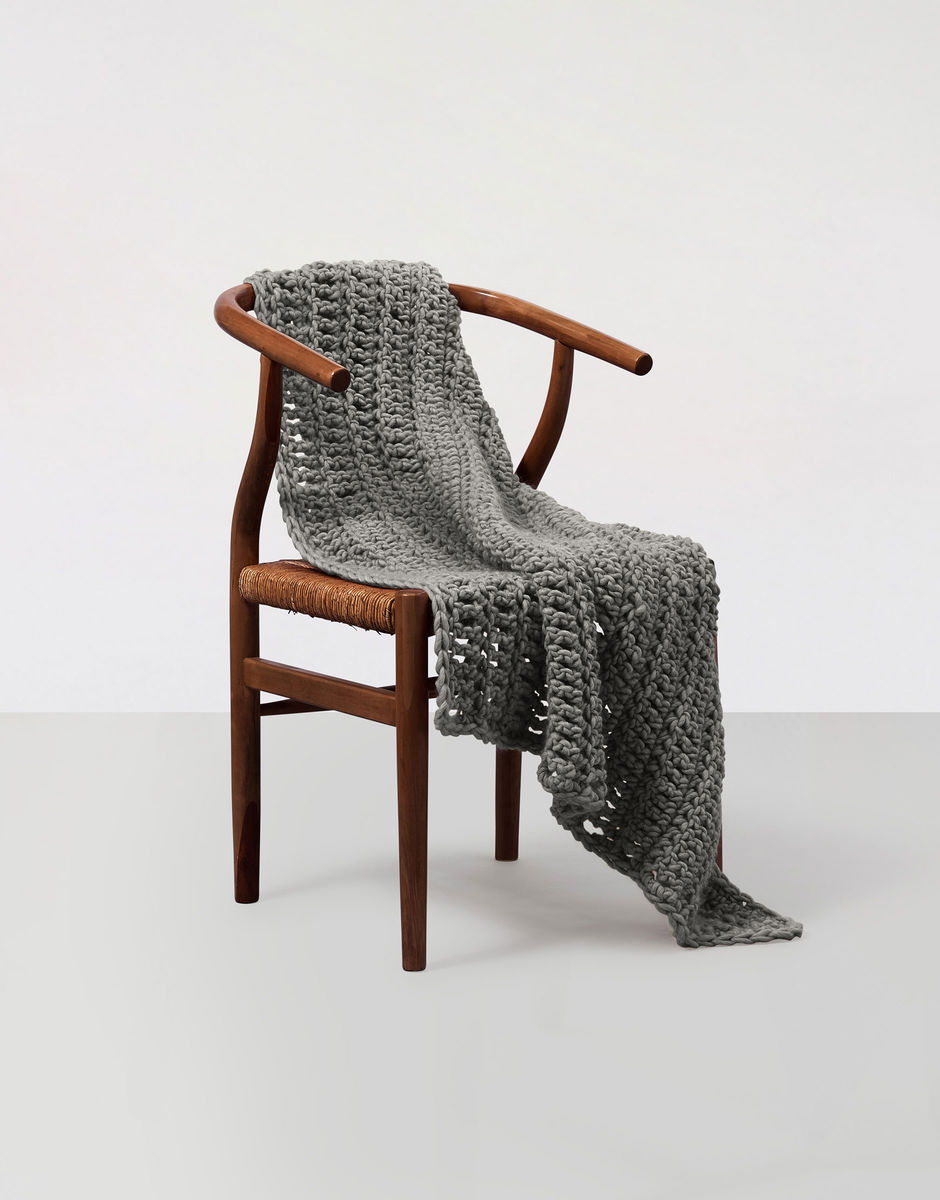 Moonglow Decke Tweed Grey