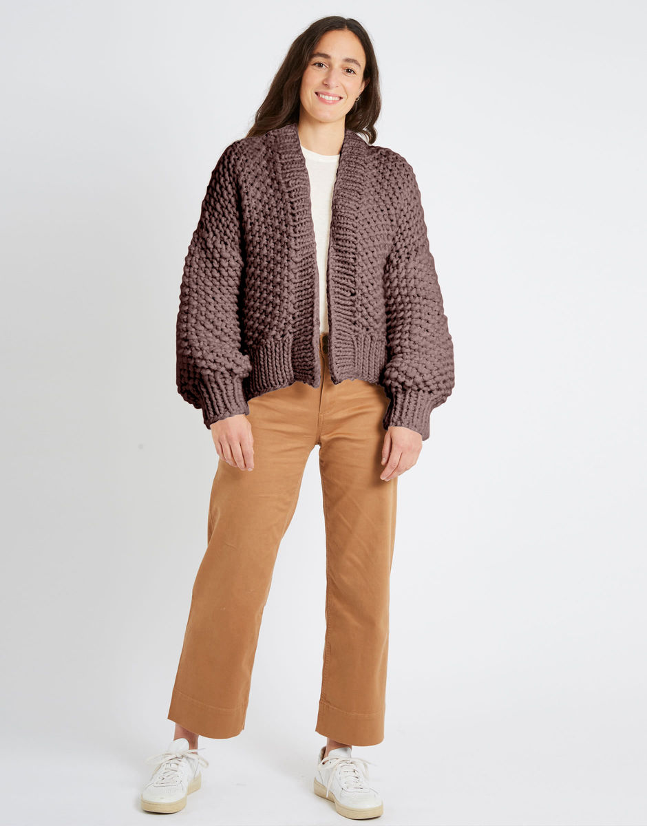 Iris Cardigan Mellow Mauve