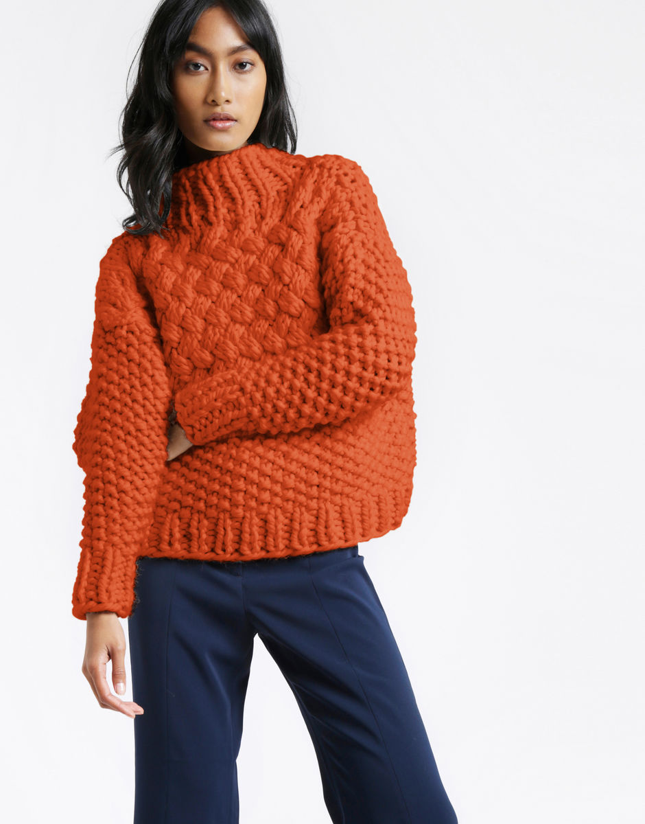 Full Moon Pullover Earthy Orange