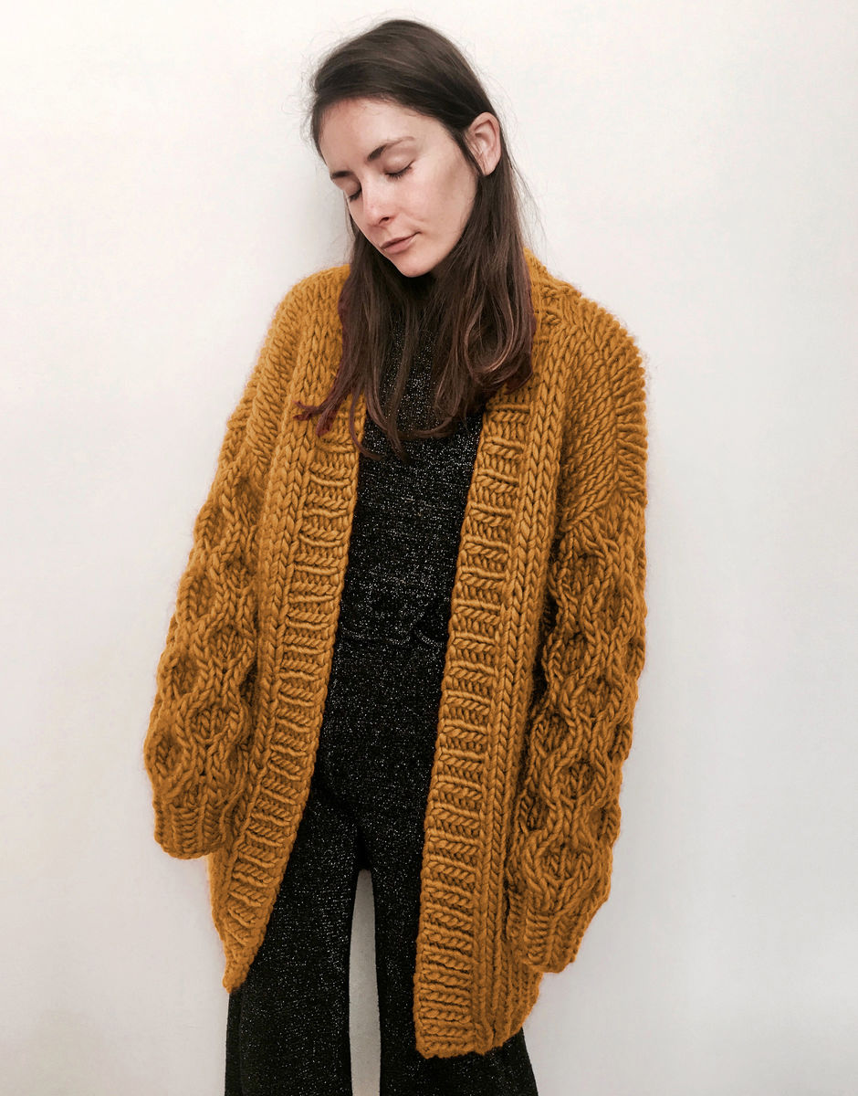 Mr Honey Bear Cardigan Brown Sugar