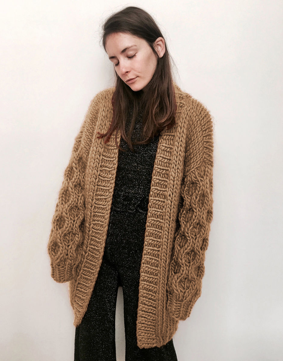 Mr Honey Bear Cardigan Wild Mushroom